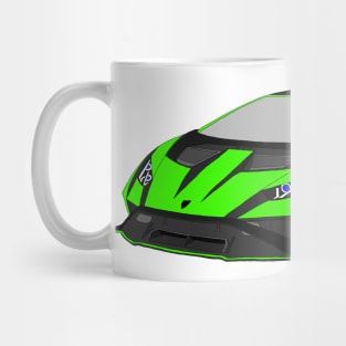 Lamborghini Huracan STO Selfmade car Green/Black Mug